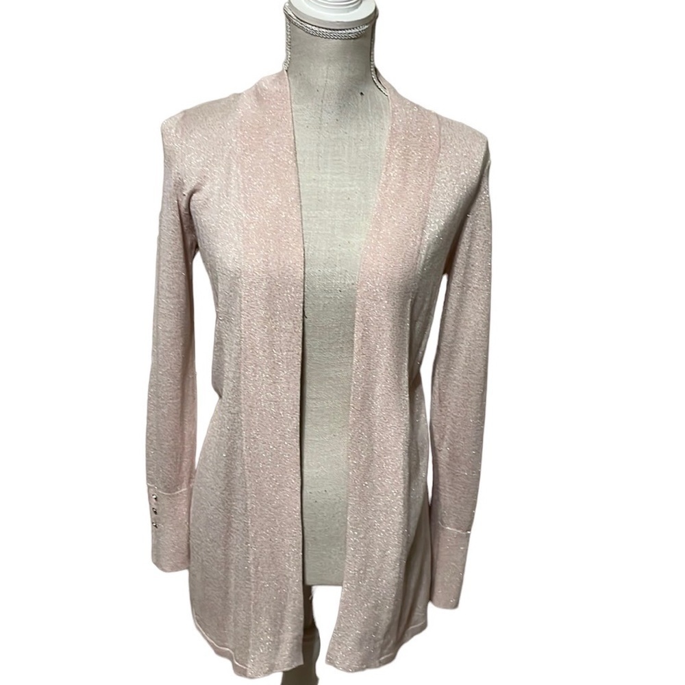 White House Black Market pink cardigan, sz xxs